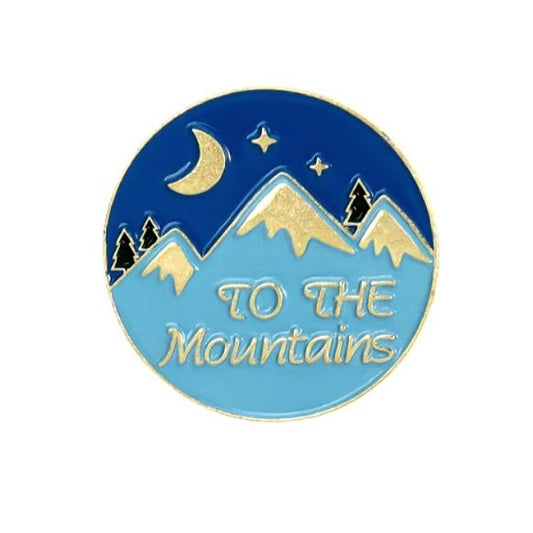 Casen To The Mountains Clasp Back Pin Gift Packaged