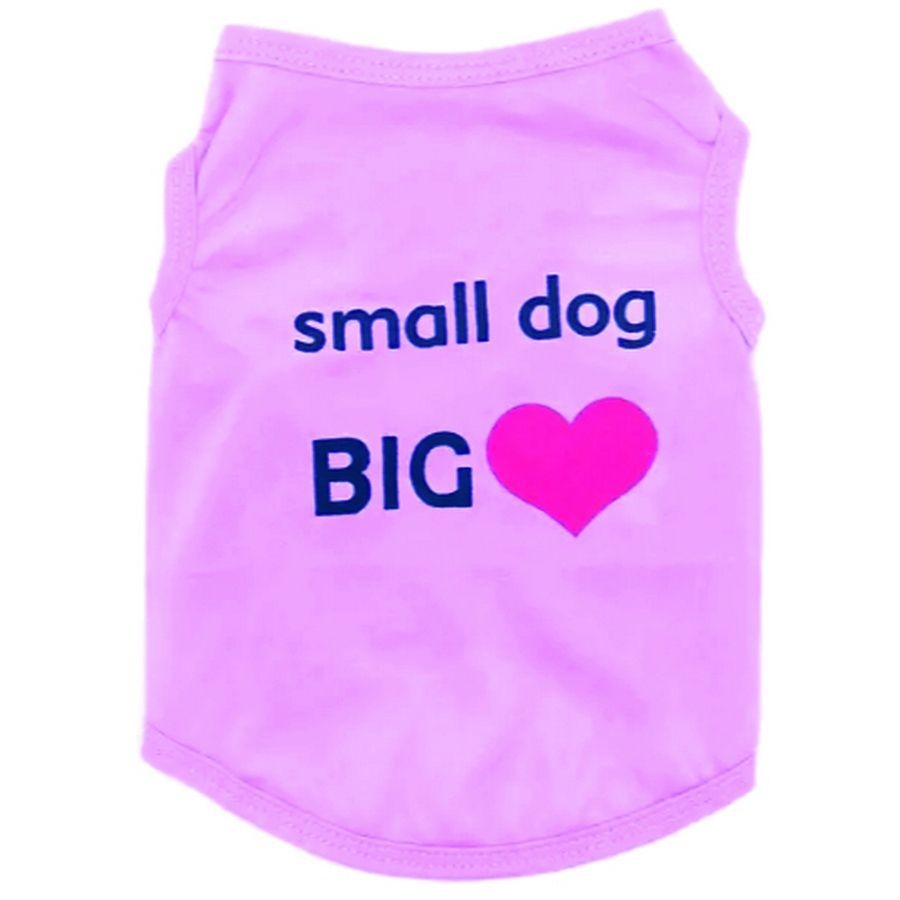 Randy Love Little Dog Tee Shirt and Tiny Toy Gift Package Size Small Purple